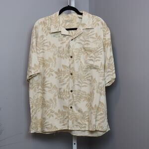 Vintage Island Republic Silk Men's Hawaiian Shirt‎ Size Men's Large